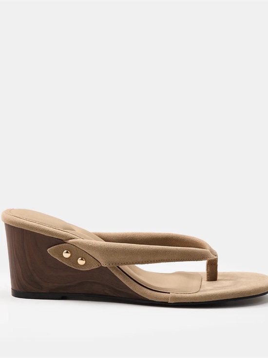 Shoes - Commense Casual Thong Wedge Sandals - Size 40 USA 9